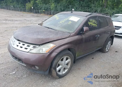 2004 Nissan Murano Se из США, поврежденный, VIN JN8AZ08WX4W332165